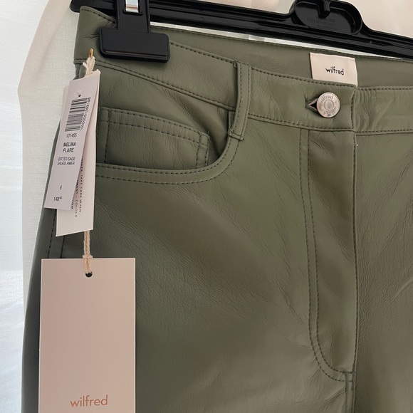 Wilfred Melina Kick Flair pant in Sage Green - Picture 2 of 4